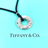 TIFFANY&Co. ティファニー アトラス サークル ネックレス
 シルバー925/シルクコード シルバー シルバー【中古】
 レディース