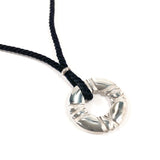 TIFFANY&Co. ティファニー アトラス サークル ネックレス
 シルバー925/シルクコード シルバー シルバー【中古】
 レディース