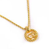 Christian Dior クリスチャンディオール CD ロゴ ヴィンテージ ネックレス
 GP ゴールド【中古】
 レディース