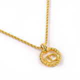 Christian Dior クリスチャンディオール CD ロゴ ヴィンテージ ネックレス
 GP ゴールド【中古】
 レディース