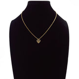 Christian Dior クリスチャンディオール ハート ロゴ ヴィンテージ ネックレス
 メタル/ラインストーン ゴールド【中古】
 レディース