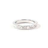 TIFFANY&Co. ティファニー ノーツ ナロー ニューヨーク リング・指輪
 シルバー925 9 シルバー【中古】
 レディース