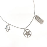 Christian Dior クリスチャンディオール ネックレス
 メタル シルバー【中古】
 レディース