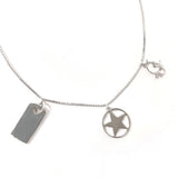 Christian Dior クリスチャンディオール ネックレス
 メタル シルバー【中古】
 レディース