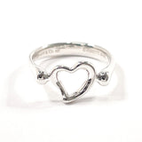 TIFFANY&Co. ティファニー オープンハート エルサペレッティ リング・指輪
 シルバー925 9.5 シルバー【中古】
 レディース