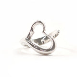 TIFFANY&Co. ティファニー オープンハート エルサペレッティ リング・指輪
 シルバー925 9 シルバー【中古】
 レディース