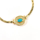 Christian Dior クリスチャンディオール ネックレス
 メタル/ラインストーン ゴールド【中古】
 レディース