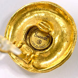 CHANEL シャネル ロゴ ヴィンテージ イヤリング
 メタル ゴールド【中古】
 レディース