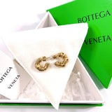 BOTTEGAVENETA ボッテガヴェネタ スレッド フープピアス ピアス
 シルバー925 ゴールド【中古】
 レディース