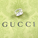 GUCCI グッチ ブランデッド カットアウトG リング・指輪
 シルバー925 9.5 シルバー【中古】
 レディース