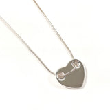 TIFFANY&Co. ティファニー ハートプレート ネックレス
 シルバー925 シルバー【中古】
 レディース
