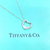 TIFFANY&Co. ティファニー オープンハート エルサペレッティ ネックレス
 シルバー925 シルバー【中古】
 レディース