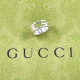 GUCCI グッチ ブランデッド カットアウトG リング・指輪
 シルバー925 12 シルバー【中古】
 ユニセックス