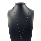 GUCCI グッチ クロス カットアウト G ブラックロジウムコーティング ネックレス
 シルバー925 ブラック【中古】
 ユニセックス