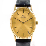 OMEGA オメガ ジュネーブ 腕時計
 ステンレススチール/レザー ゴールド ゴールド 手巻き ゴールド文字盤【中古】
 レディース