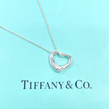 TIFFANY&Co. ティファニー オープンハート エルサペレッティ ネックレス
 シルバー925/ダイヤモンド シルバー【中古】
 レディース
