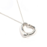 TIFFANY&Co. ティファニー オープンハート エルサペレッティ ネックレス
 シルバー925/ダイヤモンド シルバー【中古】
 レディース