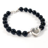 TIFFANY&Co. ティファニー ハートノック ブレスレット
 シルバー925/オニキス ブラック ブラック【中古】
 レディース