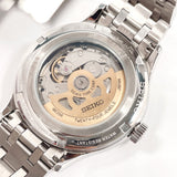 SEIKO セイコー プレザージュ ジャパニーズガーデン 4R39-00W0 腕時計
 ステンレススチール/ステンレススチール シルバー 自動巻き ブラック文字盤【中古】
 メンズ