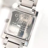 GUCCI グッチ 7700L 腕時計
 ステンレススチール/ステンレススチール シルバー シルバー クオーツ ホワイト文字盤【中古】
 レディース