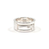 GUCCI グッチ ブランデッド カットアウトG リング・指輪
 シルバー925 7.5 シルバー【中古】
 レディース
