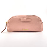 MIU MIU ミュウミュウ ポーチ
 レザー ピンク【中古】
 レディース
