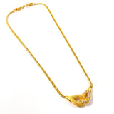 Christian Dior クリスチャンディオール ヴィンテージ ネックレス
 メタル/ラインストーン ゴールド【中古】
 レディース
