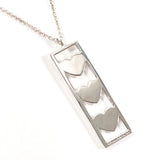 TIFFANY&Co. ティファニー トリプルハート プレート ネックレス
 シルバー925 シルバー【中古】
 レディース