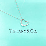 TIFFANY&Co. ティファニー オープンハート エルサペレッティ ネックレス
 スターリングシルバー シルバー【中古】
 レディース