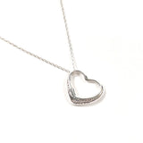 TIFFANY&Co. ティファニー オープンハート エルサペレッティ ネックレス
 スターリングシルバー シルバー【中古】
 レディース
