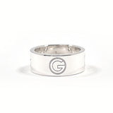 GUCCI グッチ ロゴ カットアウト リング・指輪
 シルバー925 14.5 シルバー【中古】
 ユニセックス