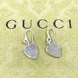 GUCCI グッチ トレードマーク ハート ピアス
 シルバー925 シルバー【中古】
 レディース
