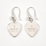 GUCCI グッチ トレードマーク ハート ピアス
 シルバー925 シルバー【中古】
 レディース