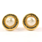 CHANEL シャネル 31 RUE CAMBON ヴィンテージ イヤリング
 GP/フェイクパール ゴールド 2 5刻印【中古】
 レディース