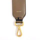 FENDI フェンディ ミニ ストラップユー ズッカ 8AV105A5PJF13VK ショルダーストラップ
 レザー ブラウン【中古】
 レディース