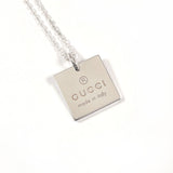 GUCCI グッチ スクエア プレート ネックレス
 シルバー925 シルバー【中古】
 ユニセックス