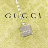GUCCI グッチ スクエア プレート ネックレス
 シルバー925 シルバー【中古】
 ユニセックス