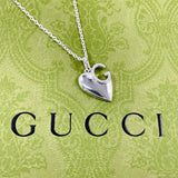 GUCCI グッチ Gロゴ ハート 233963 J8400 8106 ネックレス
 シルバー925 シルバー【中古】
 レディース