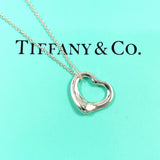 TIFFANY&Co. ティファニー オープンハート エルサペレッティ ネックレス
 シルバー925 シルバー【中古】
 レディース
