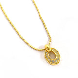 Christian Dior クリスチャンディオール ネックレス
 メタル/ラインストーン ゴールド【中古】
 レディース