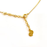 Christian Dior クリスチャンディオール ネックレス
 メタル/ラインストーン ゴールド【中古】
 レディース