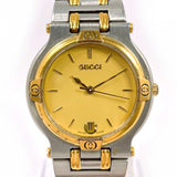 GUCCI グッチ 9000M 腕時計
 ステンレススチール/ステンレススチール シルバー シルバー クオーツ ゴールド文字盤【中古】
 ユニセックス