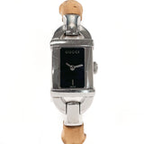 GUCCI グッチ バンブー バングルウォッチ 6800L 腕時計
 ステンレススチール/ステンレススチール シルバー シルバー クオーツ ブラック文字盤【中古】
 レディース
