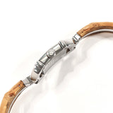 GUCCI グッチ バンブー バングルウォッチ 6800L 腕時計
 ステンレススチール/ステンレススチール シルバー シルバー クオーツ ブラック文字盤【中古】
 レディース