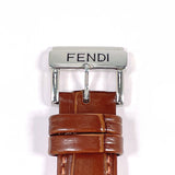 FENDI フェンディ オロロジ 210G 腕時計
 ステンレススチール/レザー シルバー シルバー クオーツ サーモンピンク文字盤【中古】
 ユニセックス
