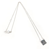 GUCCI グッチ スクエア ロゴプレート ネックレス
 シルバー925 シルバー【中古】
 ユニセックス