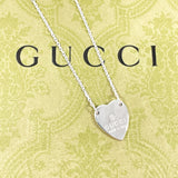 GUCCI グッチ トレードマーク ハート 223512 J8400 8106 ネックレス
 シルバー925 シルバー【中古】
 レディース