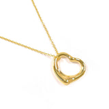 TIFFANY&Co. ティファニー オープンハート エルサペレッティ ネックレス
 K18イエローゴールド ゴールド【中古】
 レディース