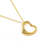 TIFFANY&Co. ティファニー オープンハート エルサペレッティ ネックレス
 K18イエローゴールド ゴールド【中古】
 レディース