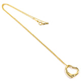TIFFANY&Co. ティファニー オープンハート エルサペレッティ ネックレス
 K18イエローゴールド ゴールド【中古】
 レディース